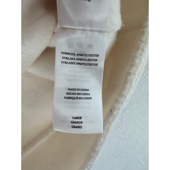 RAILS Womans Jacket Easton Ivory Wool Blend Cream White Cropped Coat Large - Picture 5 of 9